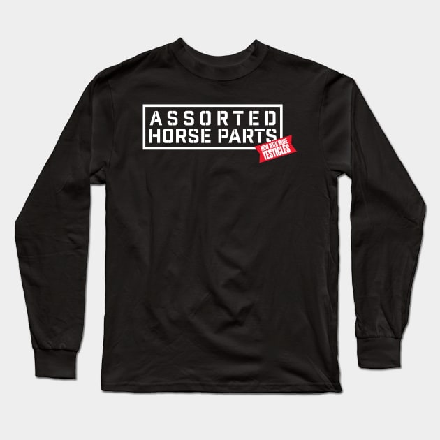 Assorted Horse Parts (White) Long Sleeve T-Shirt by winstongambro